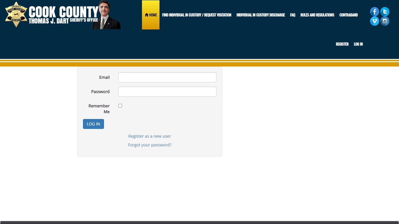 Individual in Custody Locator